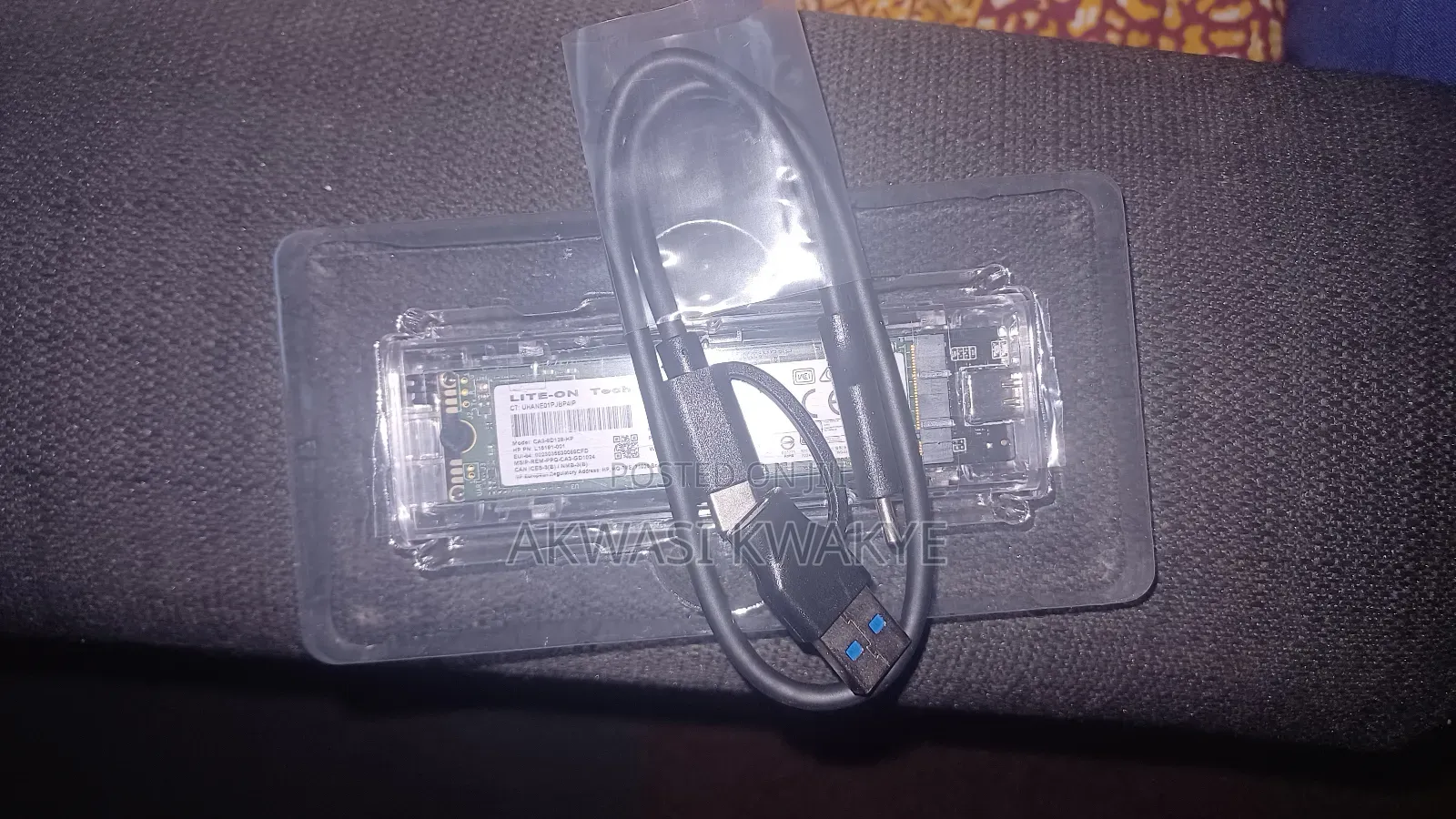 M.2 Nvme Pcie Ngff Sata Dual Ssd Case Clear Usb Type C