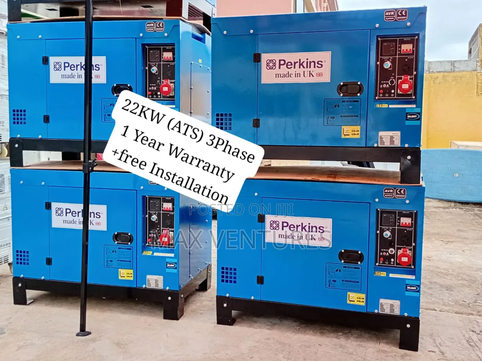22kva Perkins 22kva 3phase Diesel Ats Reliable Power
