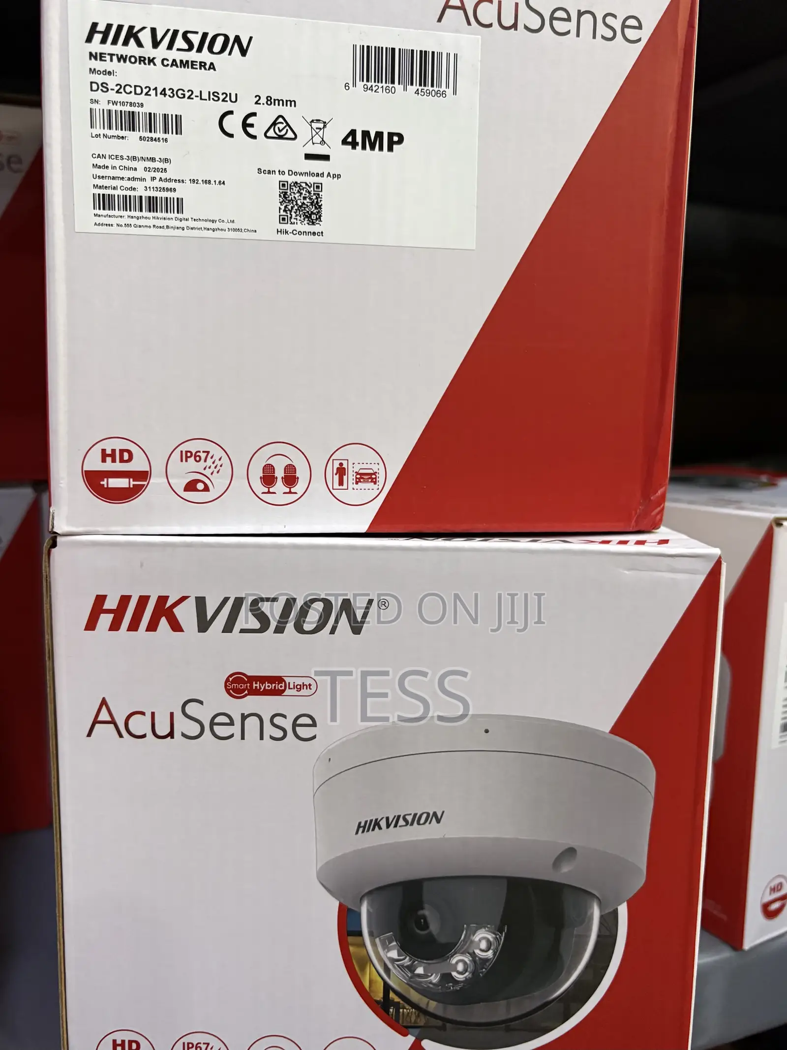 Hikvision Ip 4mp Acusense Camera Ds-2cd2143g2-Li(S)(2u)