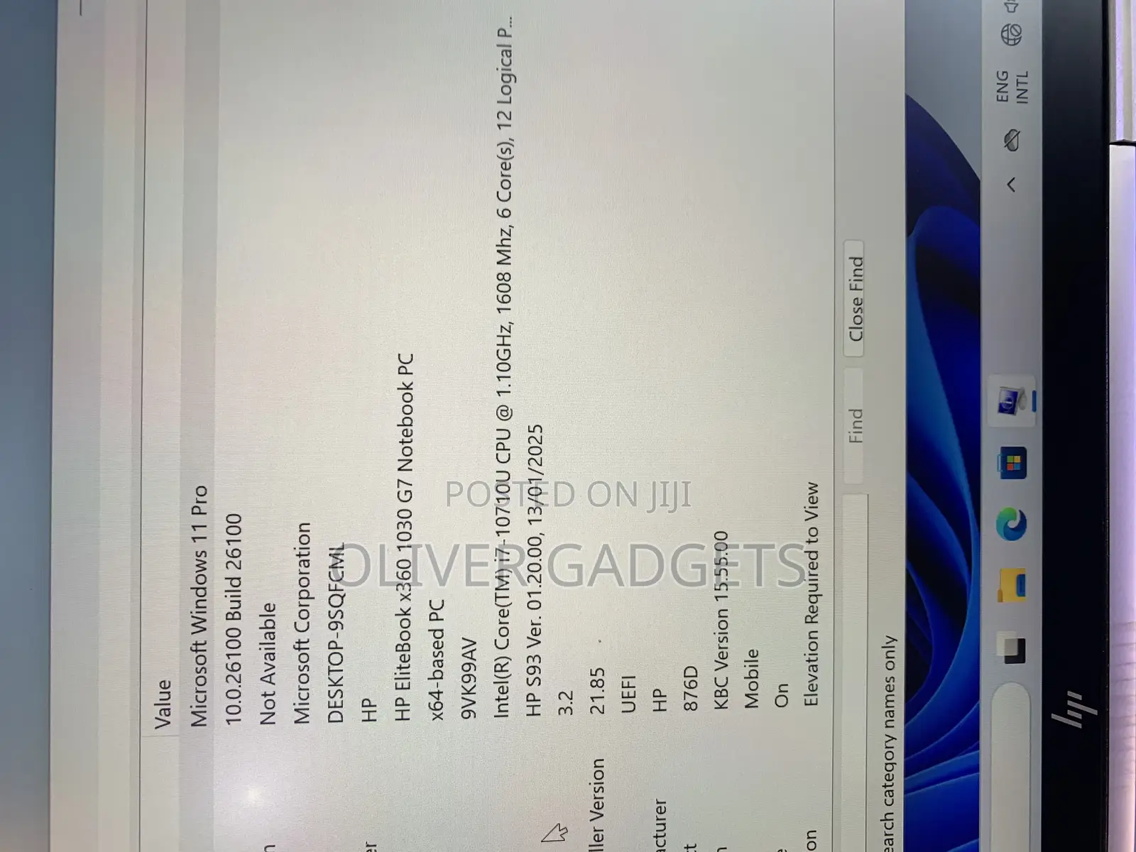 Laptop HP EliteBook X360 1030 G7 16GB Intel Core I7 SSD 1T