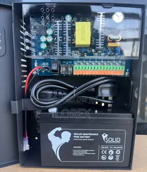 Power Supply 9ch/10a CCTV With Battery Back 9ah
