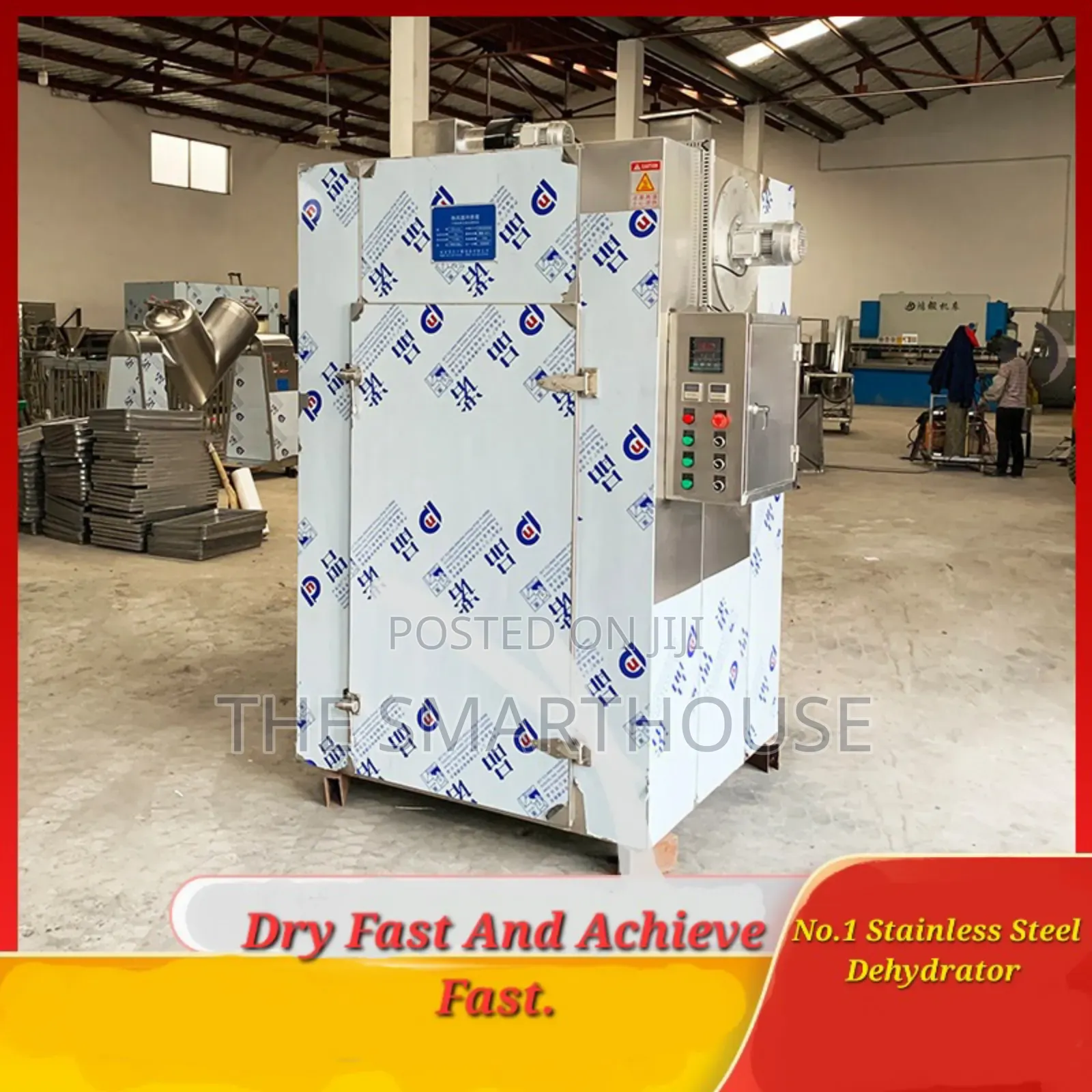 Smart Stainless Steel Industrial Food Dehydrator Machine