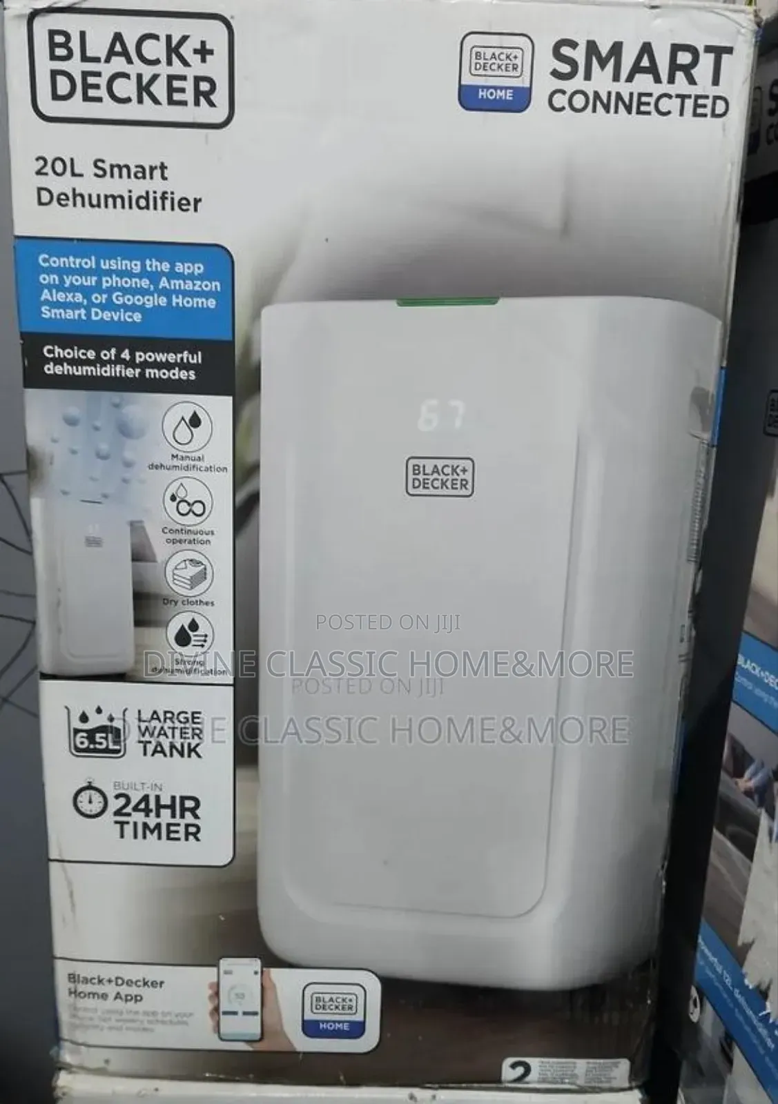 Black+Decker Bxeh60014gb 20l Smart Dehumidifier, 4 Modes