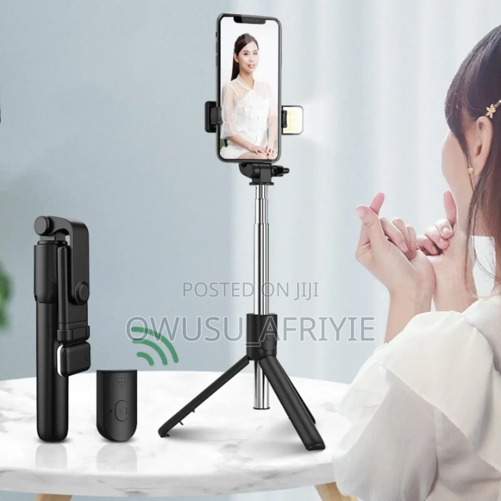 Remote Control Led Phone Holder Stand Selfie Stick (Christmas Promo)