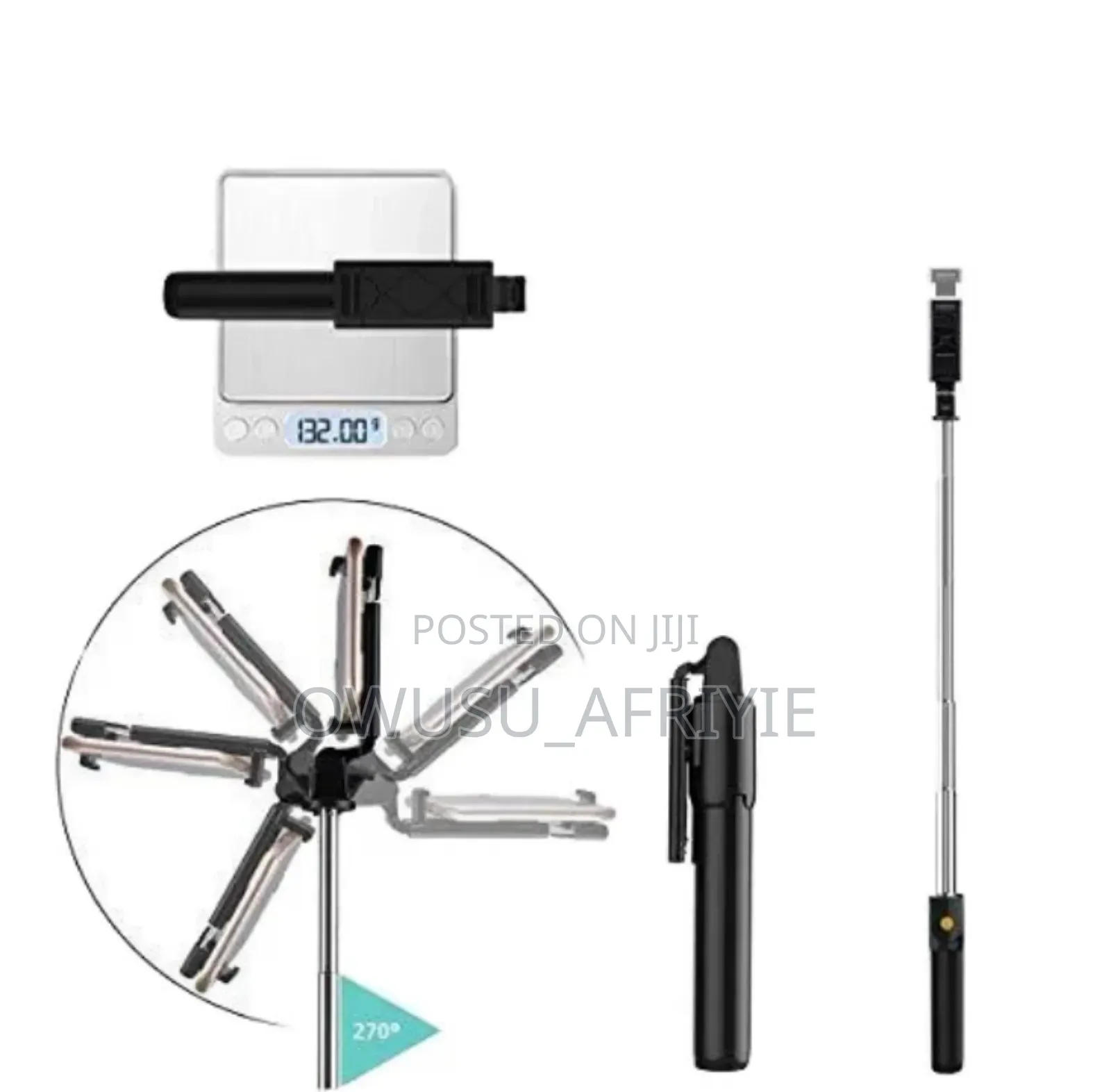 Remote Control Led Phone Holder Stand Selfie Stick (Christmas Promo)