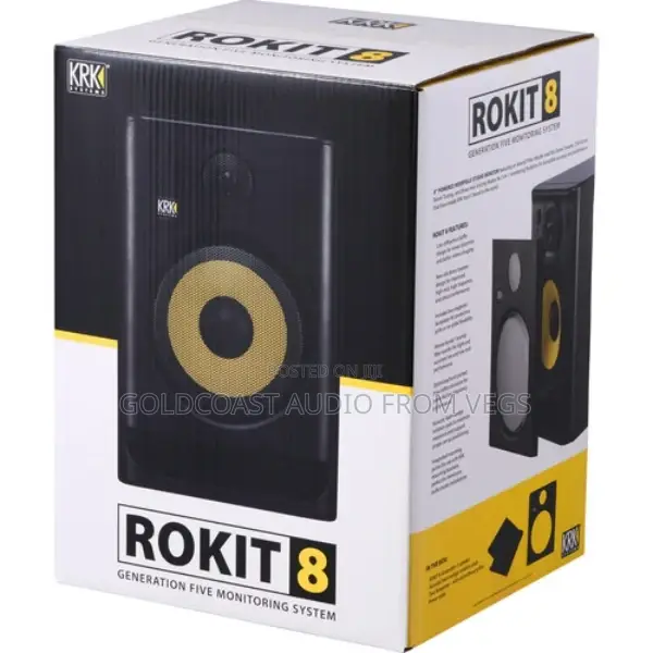 KRK Rokit 8 G5 8" 2-Way Active Studio Monitor (Black, Pair)