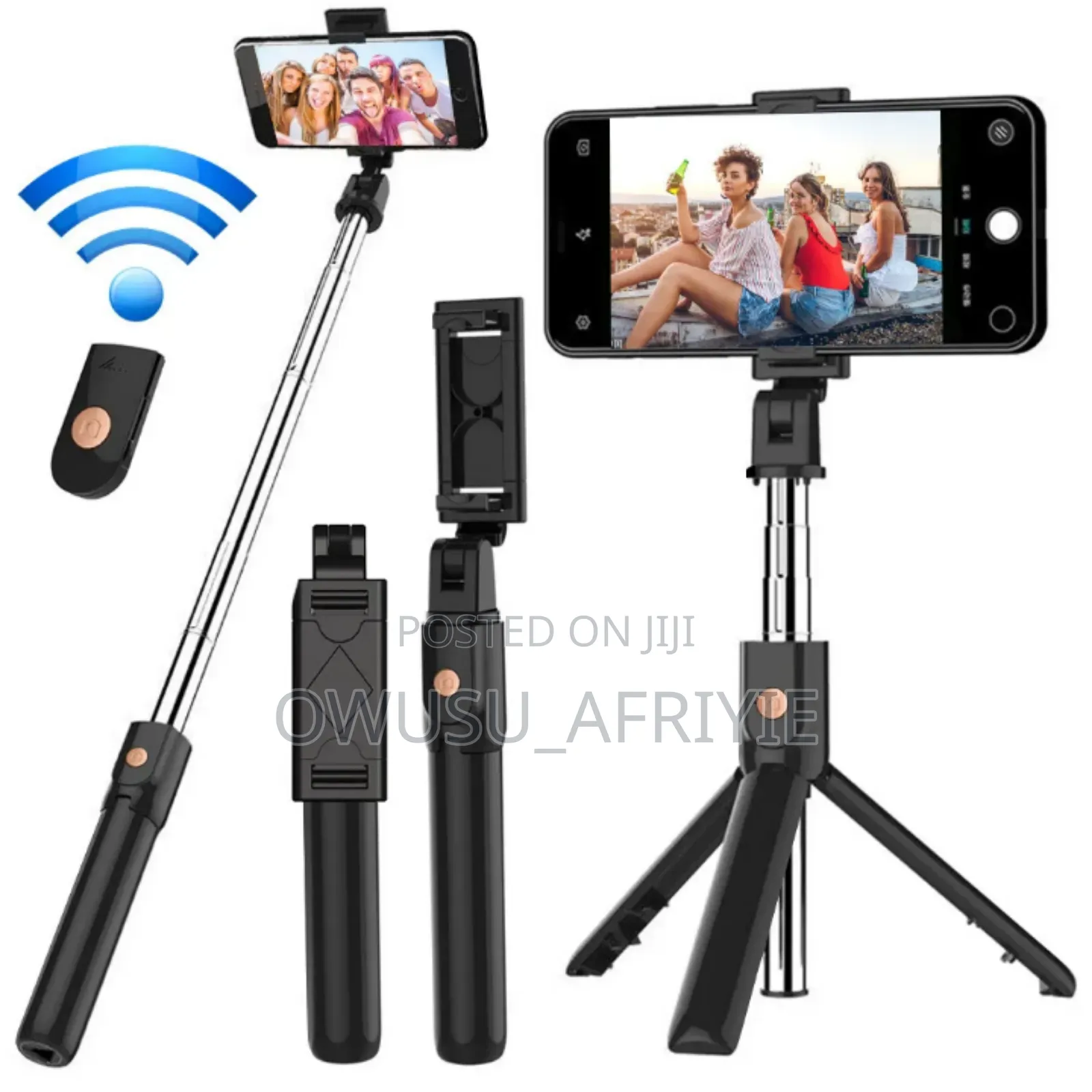 Remote Control Led Phone Holder Stand Selfie Stick (Christmas Promo)