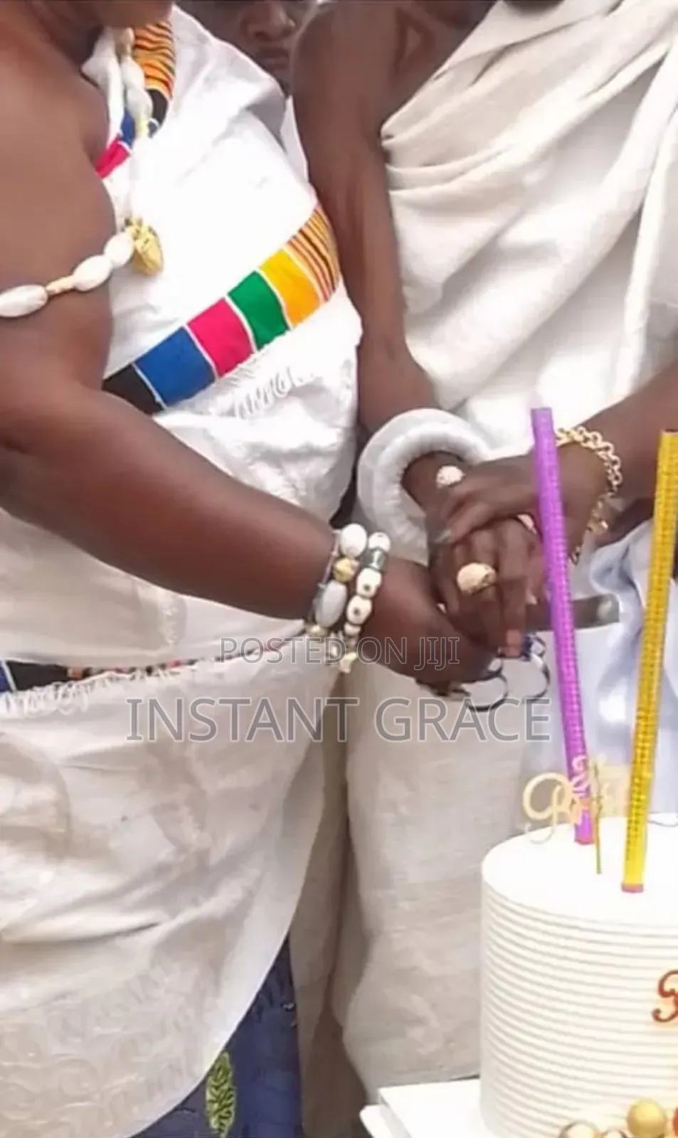 White Kente for Men and Women