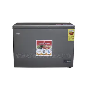 Zara Freezer 270 Litres Glass Sliding Door Lock Dark Silver