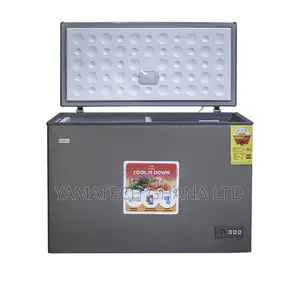 Zara Freezer 270 Litres Glass Sliding Door Lock Dark Silver