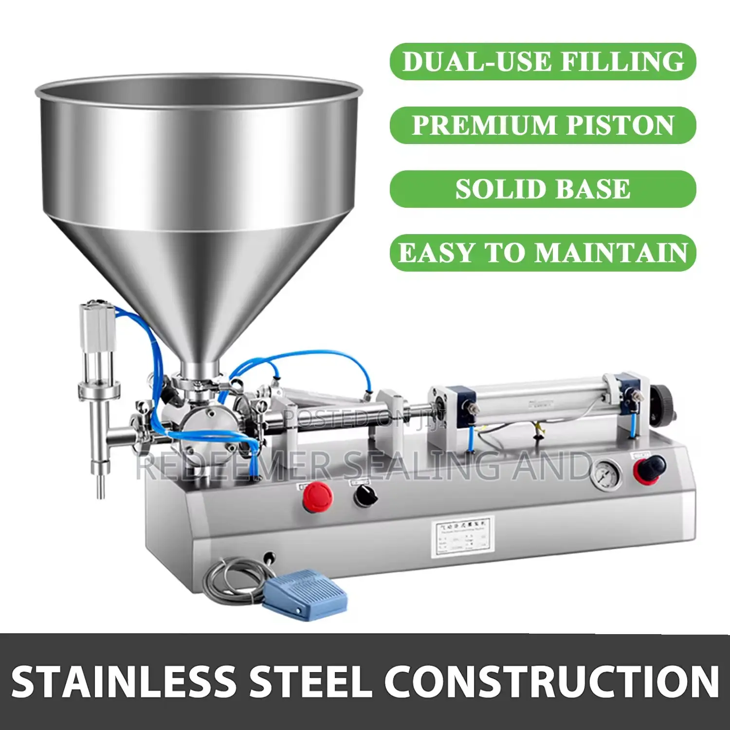 100-1000ml Semiautomatic Paste and Liquid Filling Machine