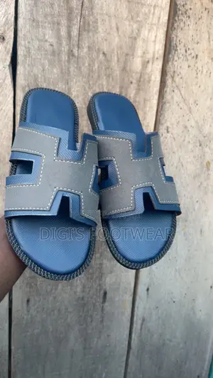 Blue and Ash Hermes Combo Slipper
