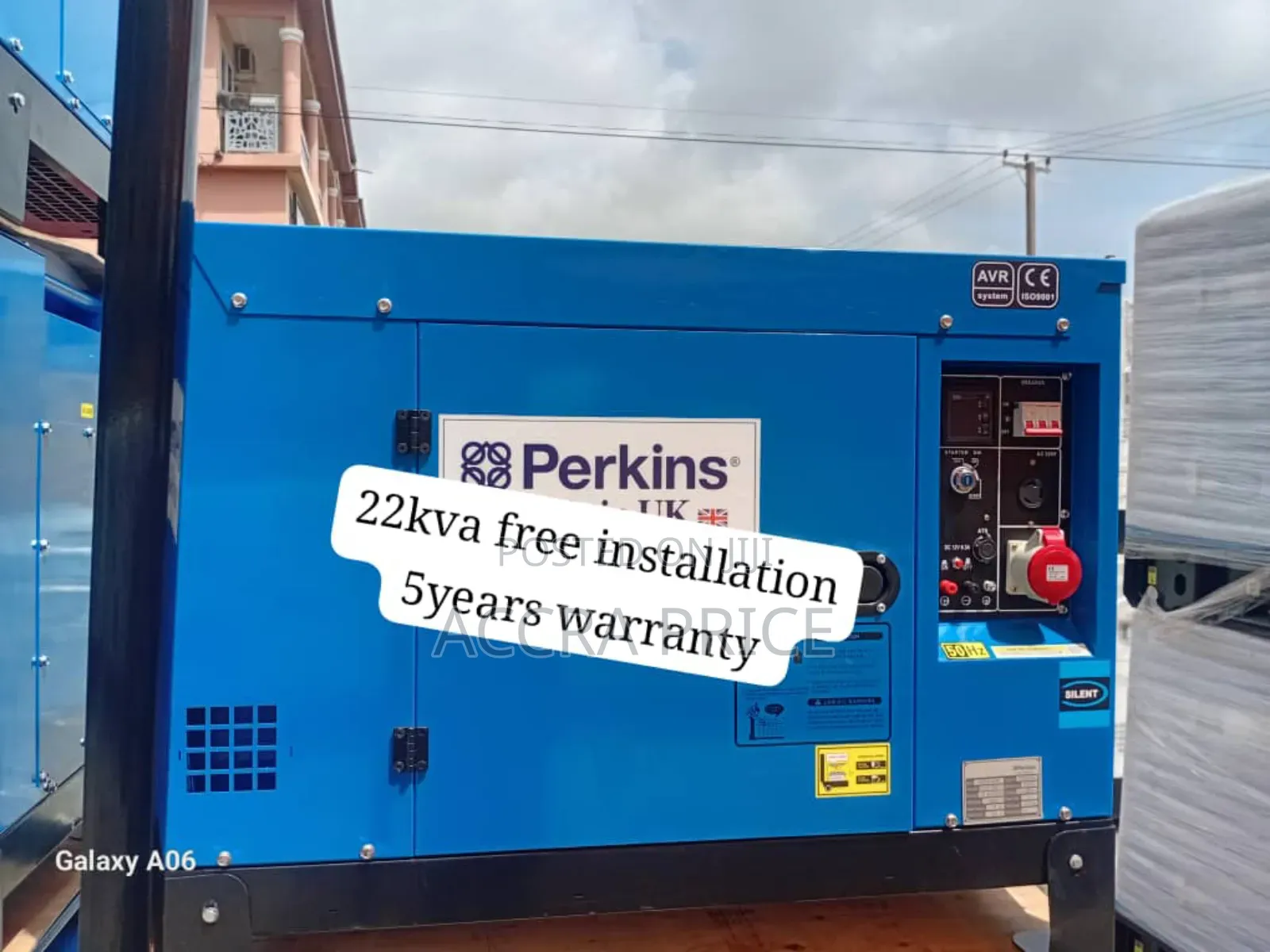 Spectra Vault (Ats)Perkins 22kva Diesel Generator 22kva