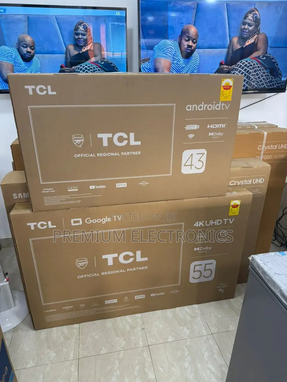 TCL 43" Android Frameless Smart Tv, Bluetooth, Wifi Hdr10