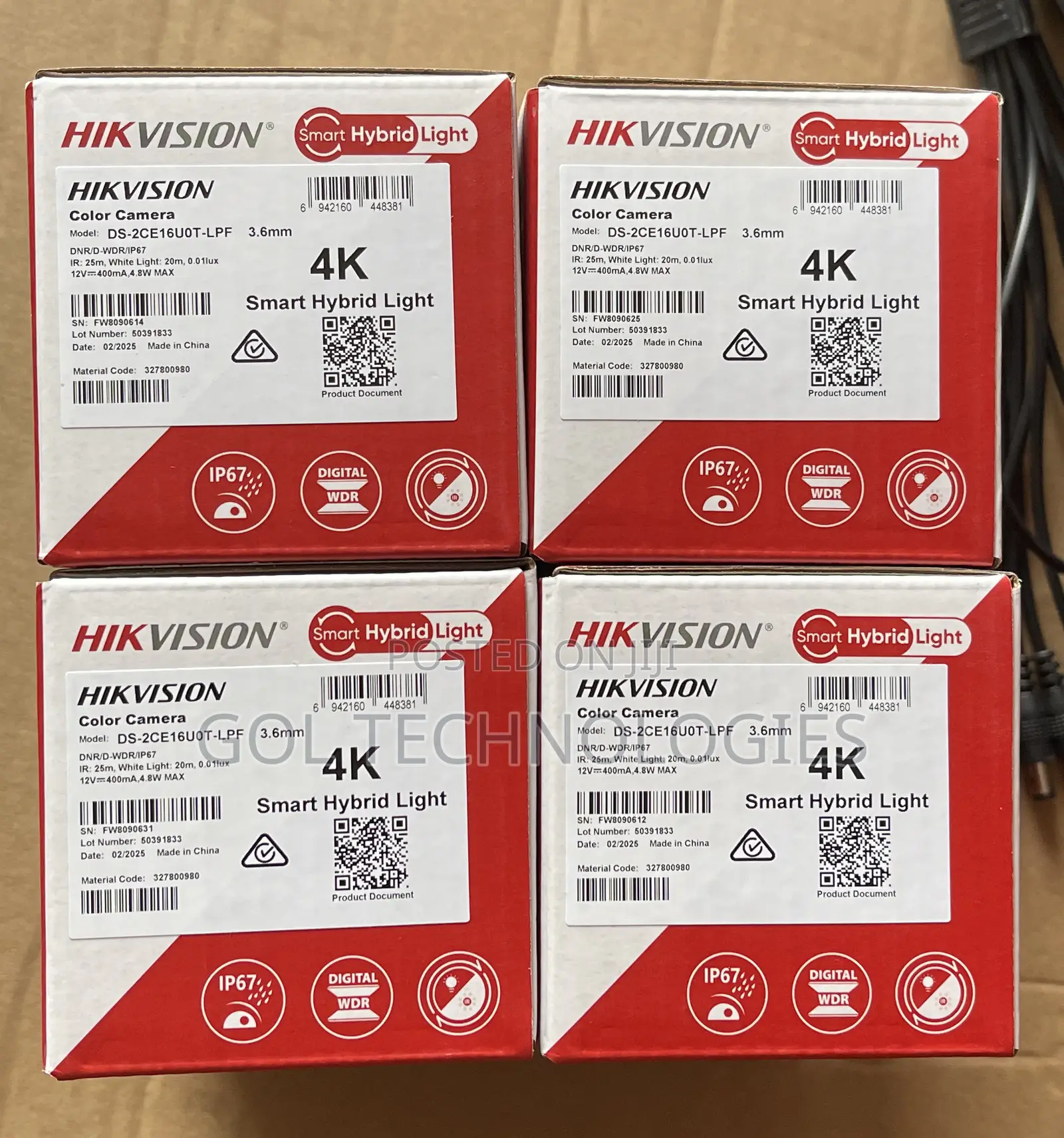 Hikvision Analog Camera 8mp Ds-2ce16u0t-LPF