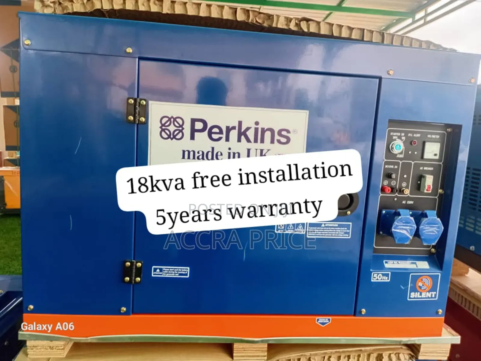 Silver Voltx (Ats)Perkins 18kva Diesel Generator 18kva