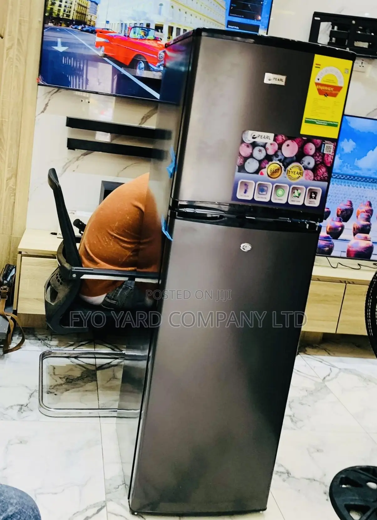 Long Lasting Durable Pearl 2 Doors Fast Cooling Fridge