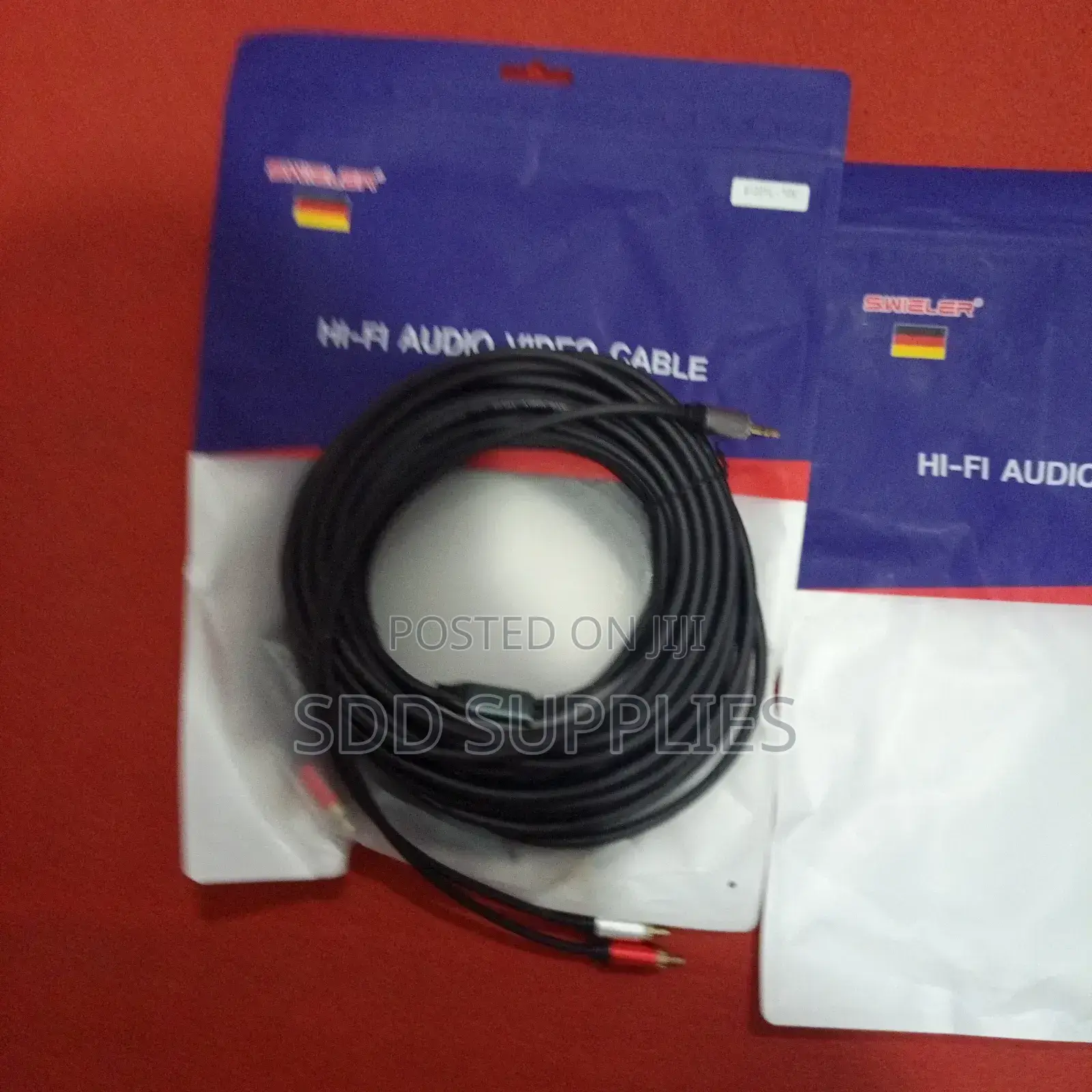10 Meters Aux 3.5 To 2 Rca Cable