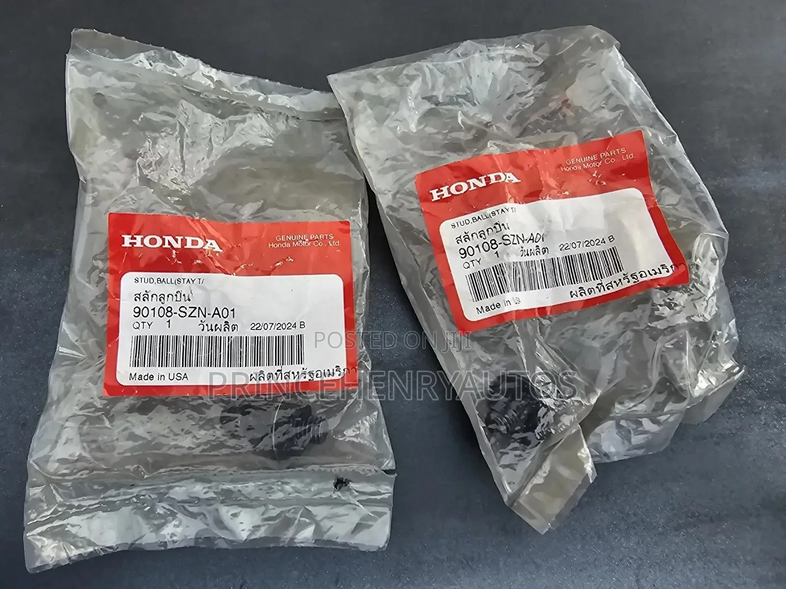 2019-2022 Honda HRV Support Cylinder Ball Stud 90108-SZN-A01
