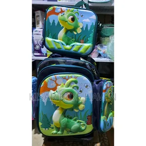 Photo - Dinosaur Trolley Bag With Lunch Bag and Pencil Case