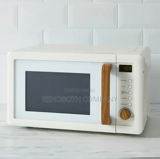 Dunelm Contemporary 20 Litre Microwave. Cream