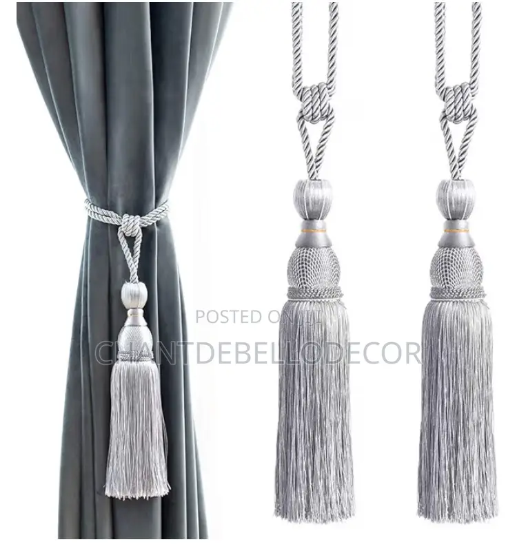 Luxury Tassel Rope Curtain Tieback 95ghc for 2pcs
