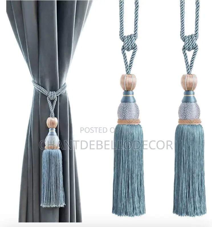 Luxury Tassel Rope Curtain Tieback 95ghc for 2pcs