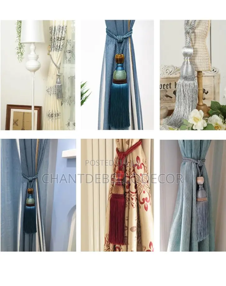 Luxury Tassel Rope Curtain Tieback 95ghc for 2pcs
