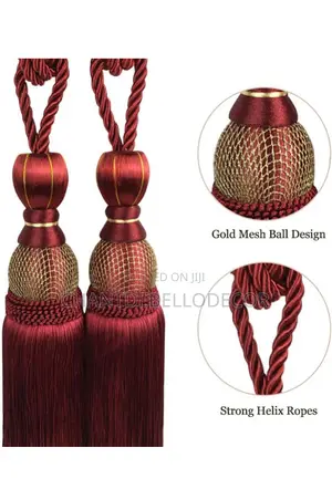 Luxury Tassel Rope Curtain Tieback 95ghc for 2pcs
