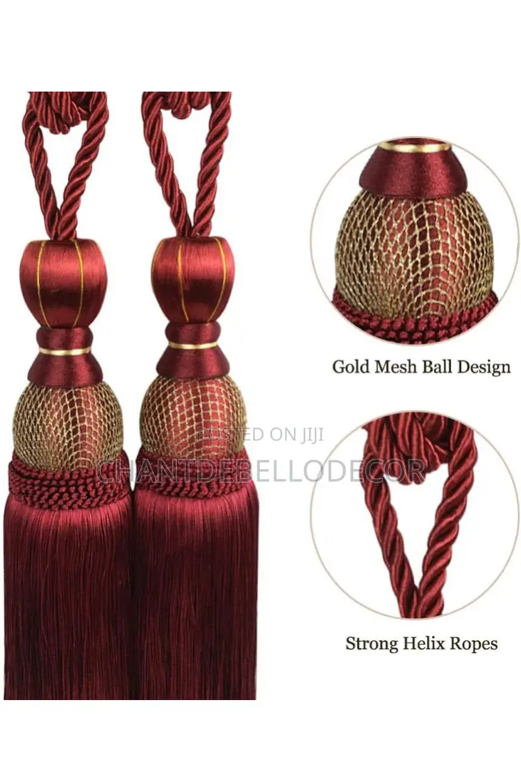 Luxury Tassel Rope Curtain Tieback 95ghc for 2pcs