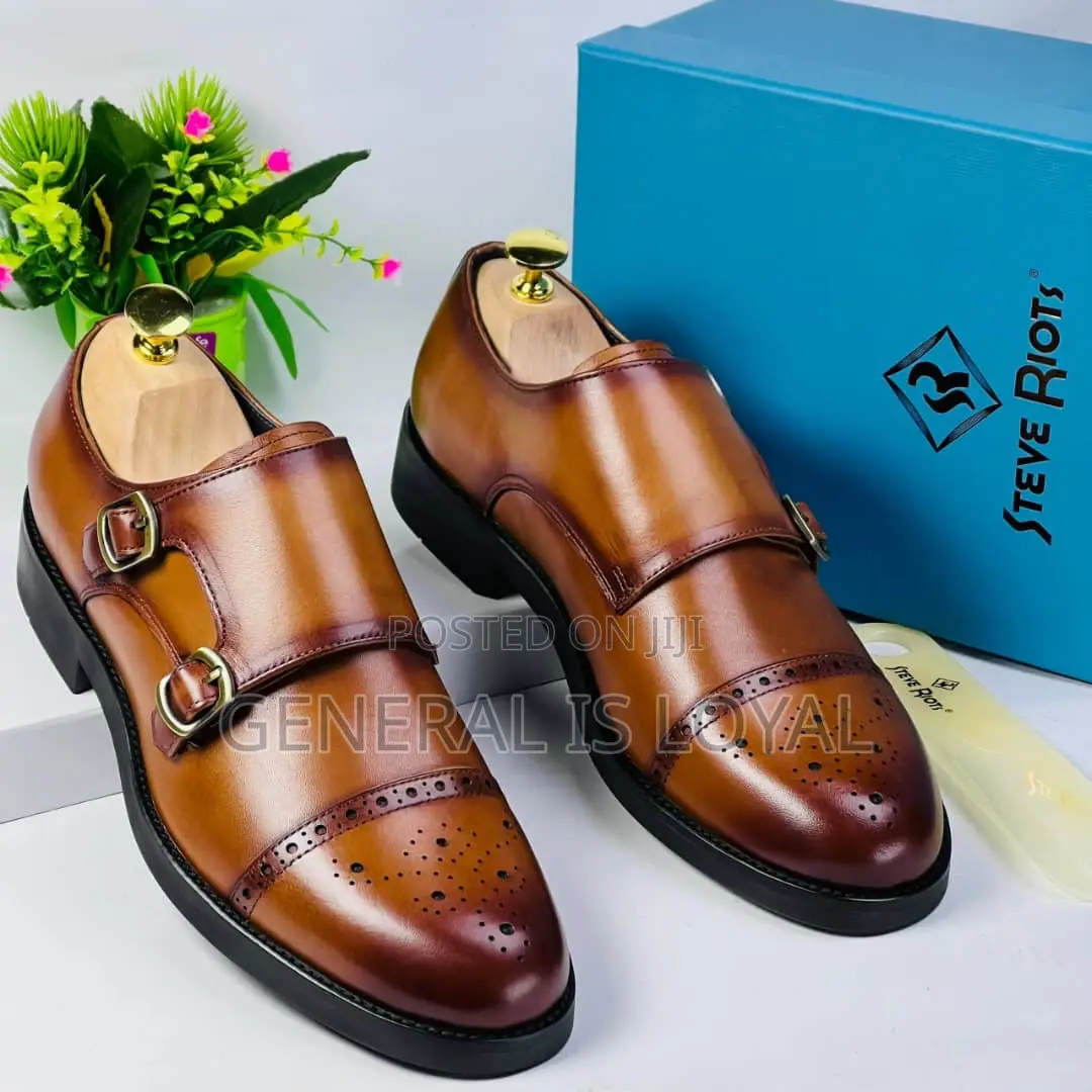 Steve Riot Monk Strap Shoe Brown