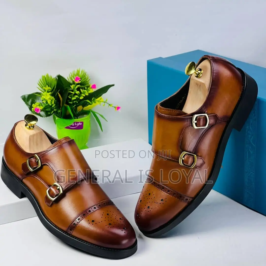 Steve Riot Monk Strap Shoe Brown