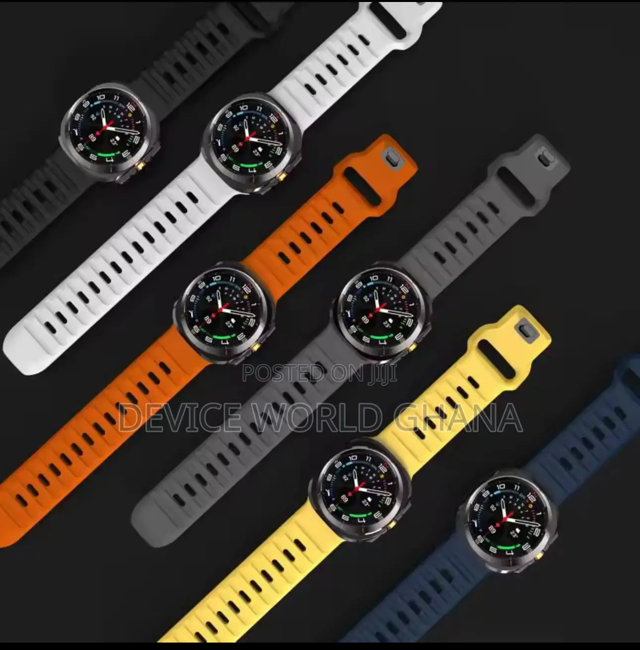 Diamond Silicone Strap for Samsung Watch 7 Ultra 47mm