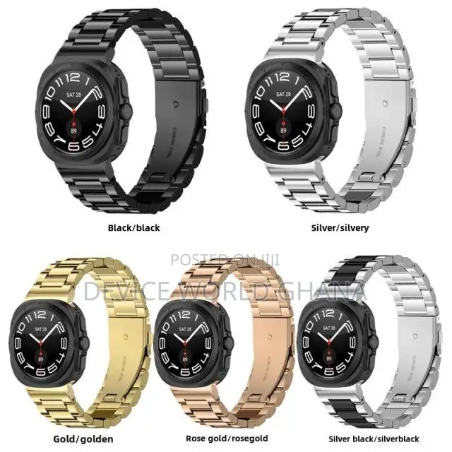 Qic Stainless Steel Strap for Samsung Watch 7 8 Ultra 47mm