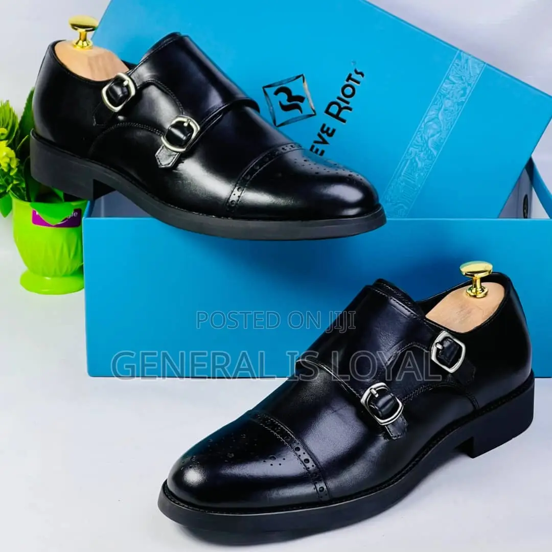 Steve Riots Monk Strap Black