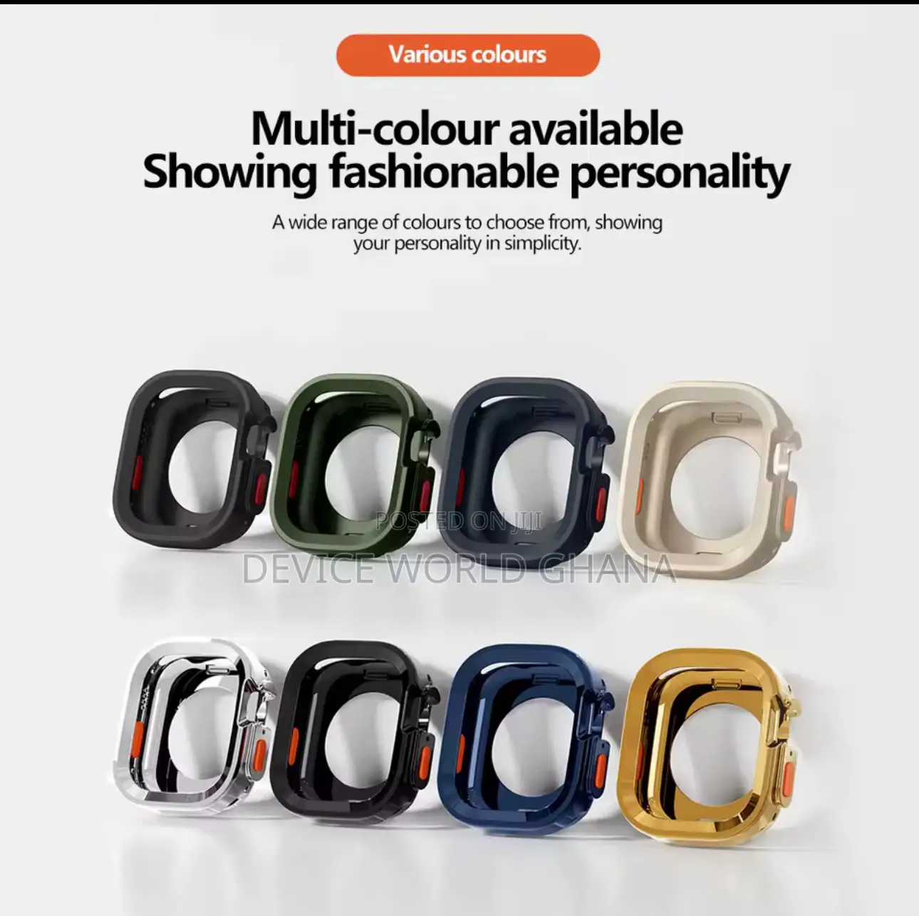 Silicone Bumper Case for Apple Watch Series 10(42m 46mm)