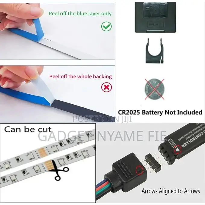 5 Meters Multicolor Led Strip Light With Remote Control