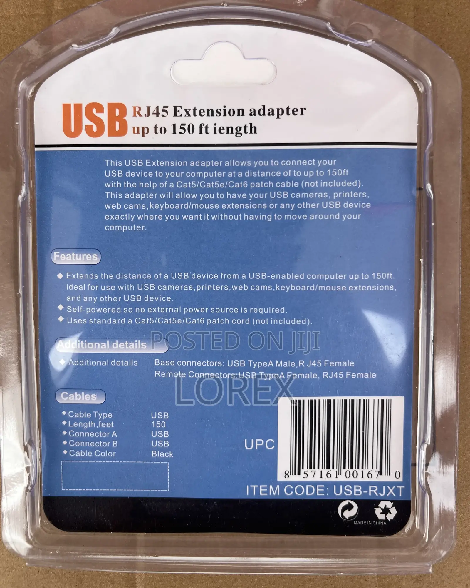 Usb to Lan Extender or Usb to Rj45 Extension 40meters