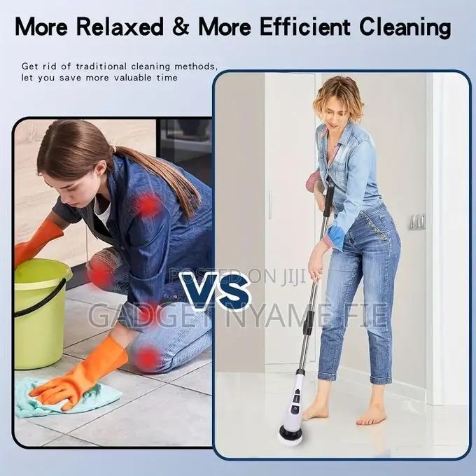 Rechargeable Scrubbing Brush Set (3 Replacement Heads)