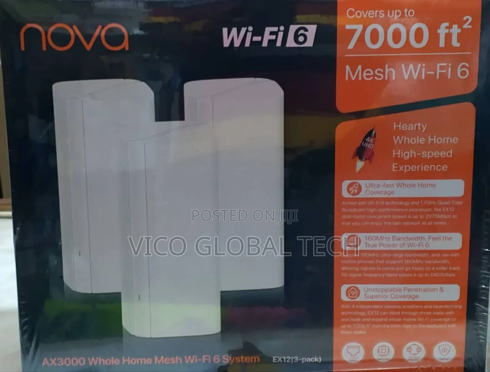 Tenda Nova Ax3000 Whole Home Mesh Wi-Fi 6 System