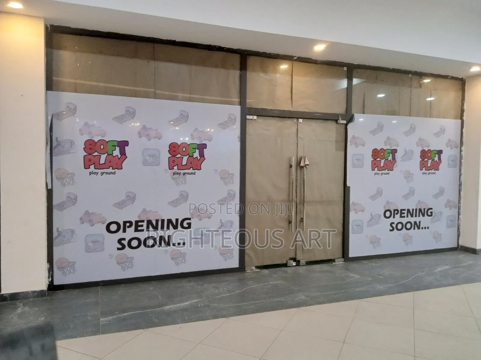 Frosted, One Colour Sticker Branding 4 Office, Eatery, Store