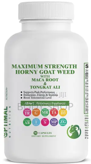 Horny Goat Weed +Maca + Tongkat Ali for Performance, Stamina