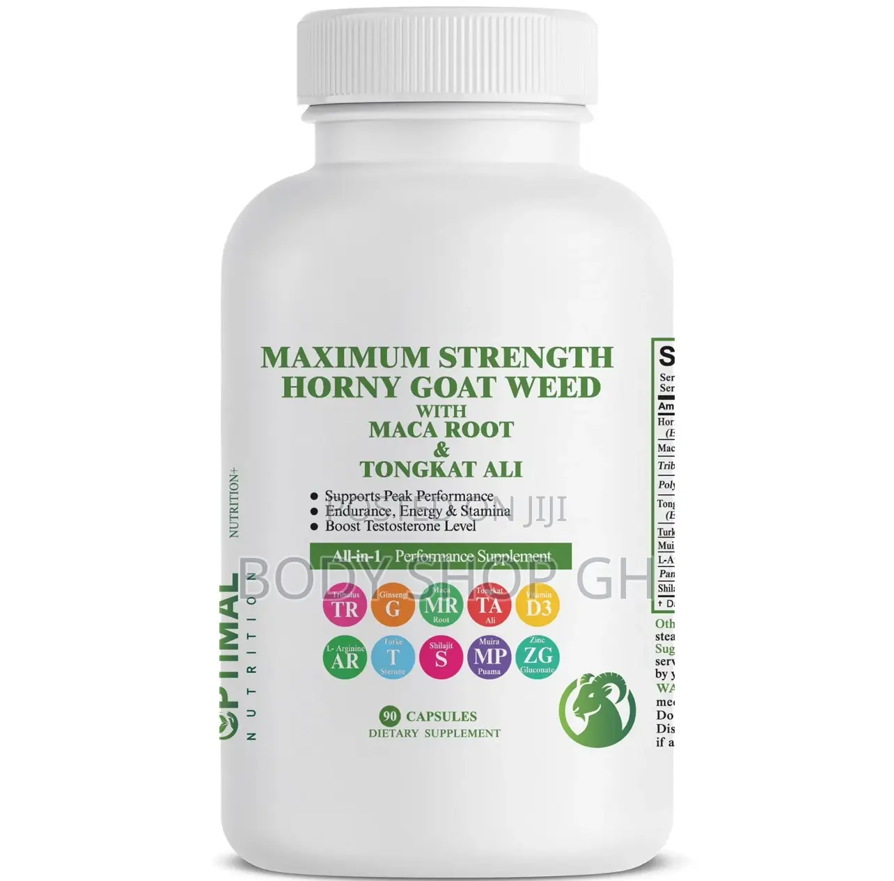 Horny Goat Weed +Maca + Tongkat Ali for Performance, Stamina