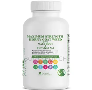 Horny Goat Weed +Maca + Tongkat Ali for Performance, Stamina