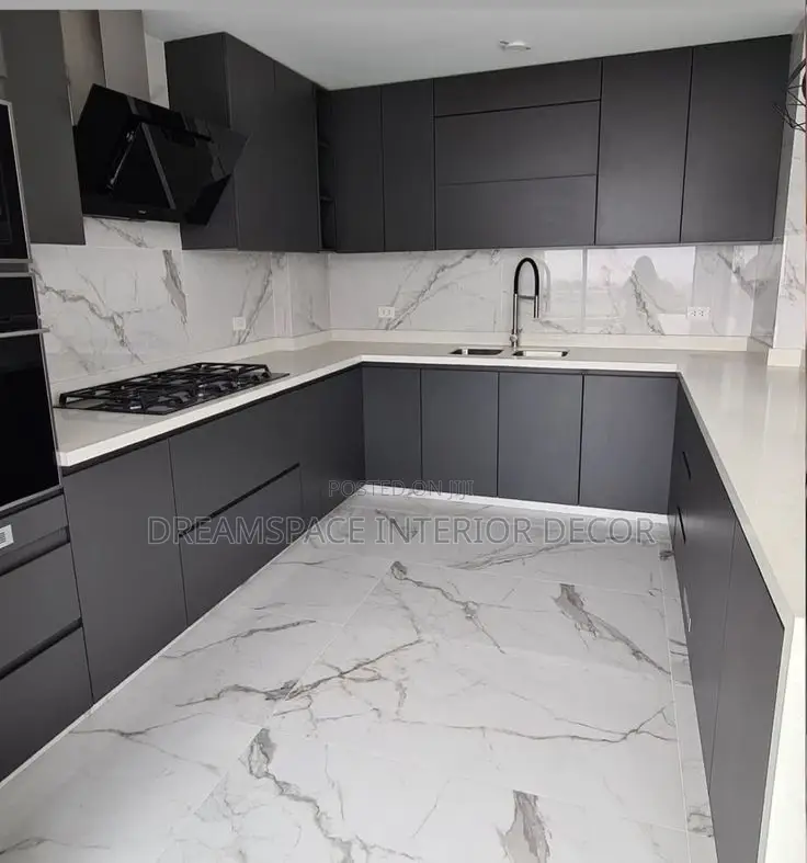 Modernist Marble Looking Countertops of Kitchens Available