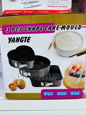 3-Piece Shaped Cake Mold