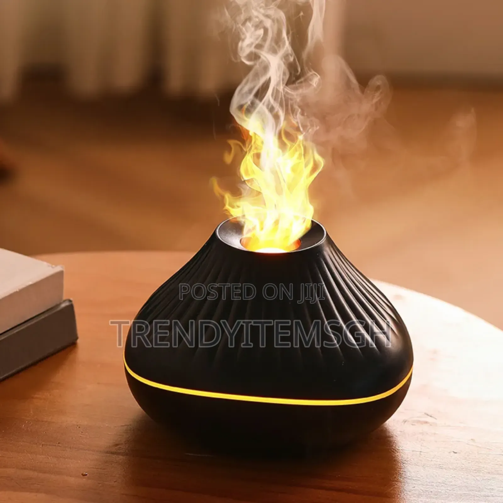 160ml Mini Water Mist Flame Diffuser Air Humidifier