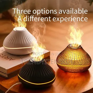 160ml Mini Water Mist Flame Diffuser Air Humidifier