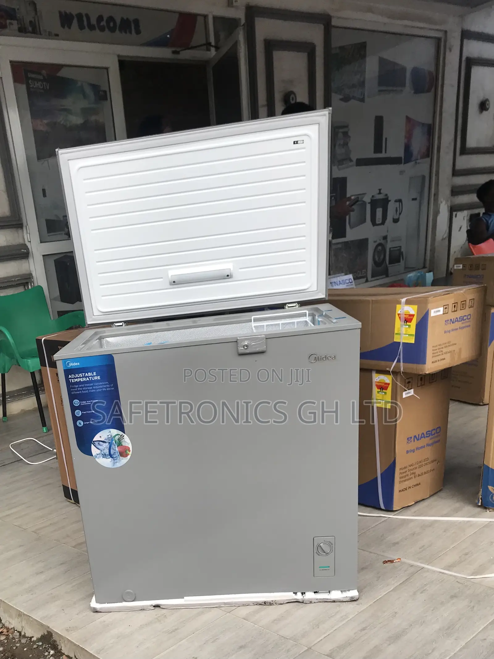 Kindly Order Midea 200 Liters Singledoor Grey Freezer 