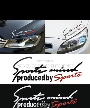 Hood or Bonet Sticker Pair